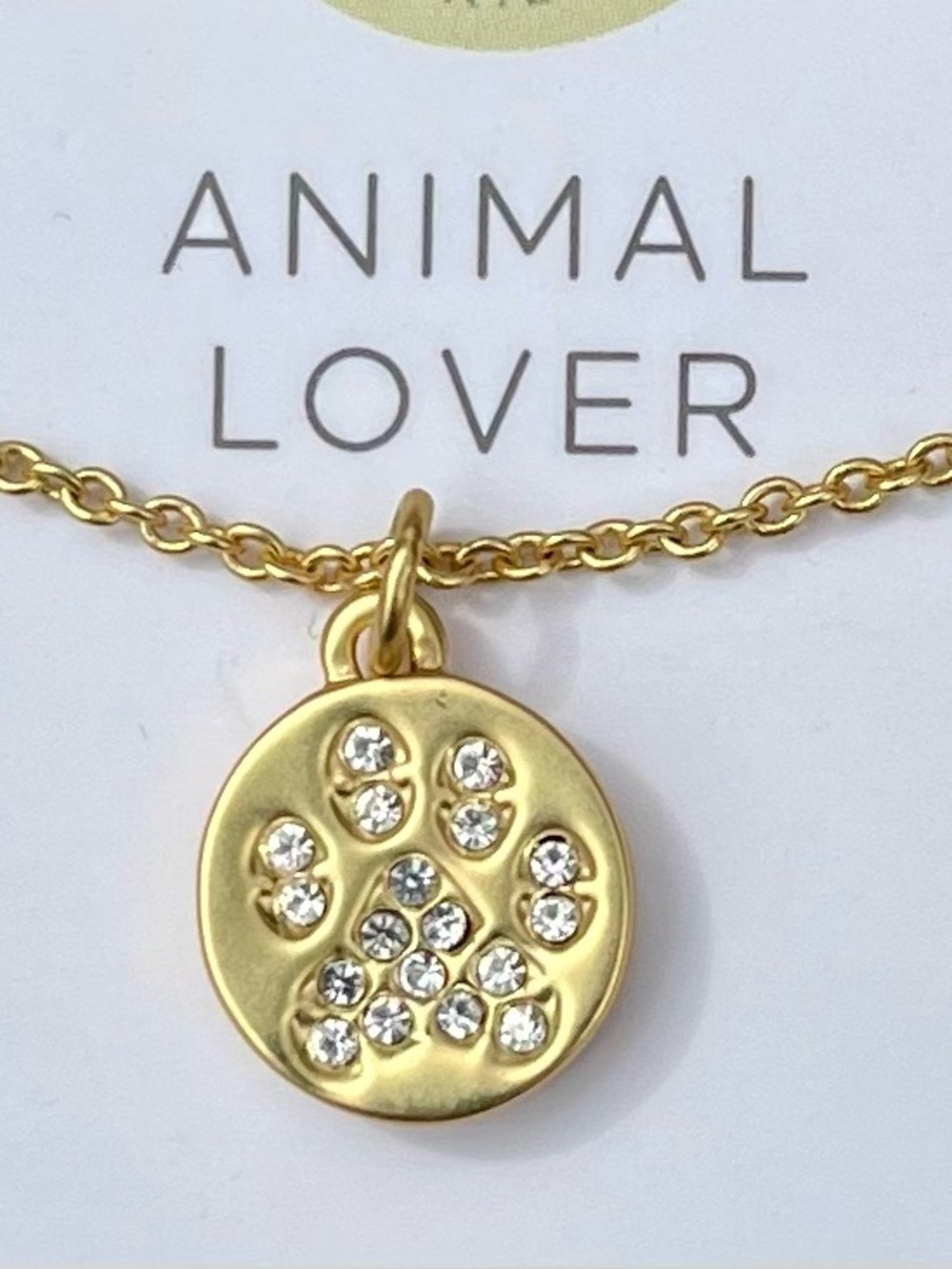 Spartina 449 18k gold plated Sea la Vie paw print necklace 18”